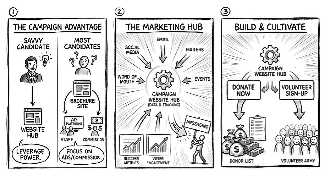 Website marketing platform for Candidates